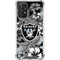 NFL Las Vegas Raiders Tropical Print Galaxy A72 5G Clear Case